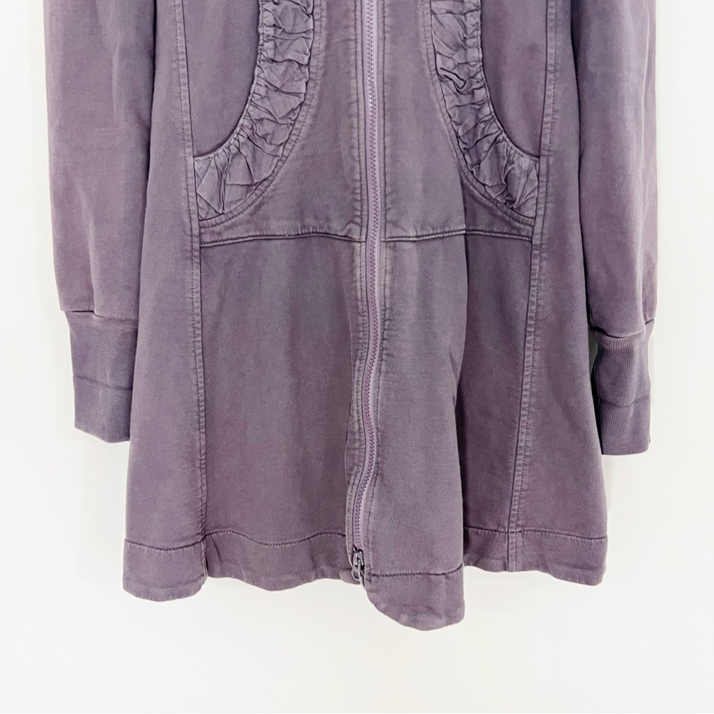 Prairie Underground Long Cloak Hoodie Zip Up Sweatshirt Size Small Organic - Picture 3 of 7